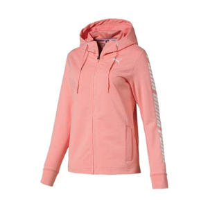 Puma MODERN SPORTS HOODED JACKET světle růžová XL - Dámská mikina