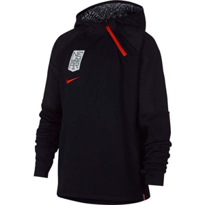 Nike NYR DRY HOODIE QZ NEYMAR černá S - Chlapecká fotbalová mikina