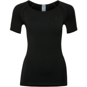 Odlo SUW WOMEN'S TOP S/S CREW NECK PERFORMANCE ESSENTIALS LIGHT černá XL - Dámské funkční triko