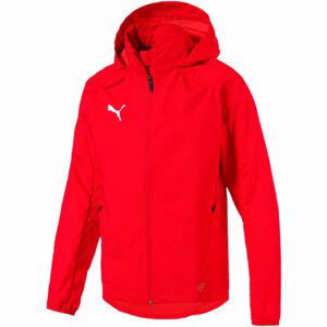 Puma LIGA TRAINING RAIN JACKET Pánská sportovní bunda, oranžová, velikost XXL