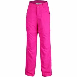 Columbia SILVER RIDGE III CONVT G Dívčí outdoorové kalhoty, růžová, velikost XXS