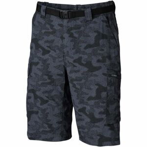 Columbia SILVER RIDGE PRINTED CARGO SHORT černá 40 - Pánské kraťasy