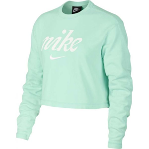 Nike NSW CREW CROP WSH Dámská mikina, zelená, veľkosť 2XL