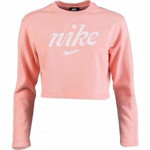 Nike NSW CREW CROP WSH Dámská mikina, Růžová, velikost XL