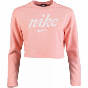 Nike NSW CREW CROP WSH Dámská mikina, Růžová, velikost XXL