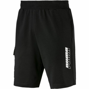 Puma REBEL SHORTS 9 TR Pánské šortky, Černá,Bílá, velikost