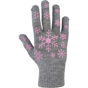Lewro ARIADNA Dětské pletené rukavice, šedá, velikost
