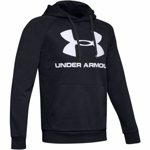 Under Armour RIVAL FLEECE SPORTSTYLE LOGO HOODIE černá XL - Pánská mikina