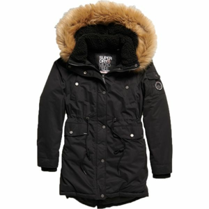 Superdry NADARE MICROFIBRE PARKA černá M - Dámská parka