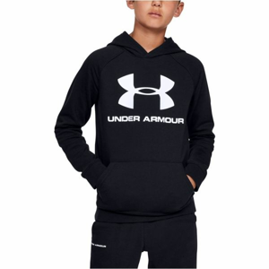 Under Armour RIVAL LOGO HOODY černá M - Chlapecká mikina