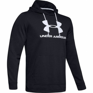 Under Armour SPORTSTYLE TERRY LOGO HOODIE černá M - Pánská mikina