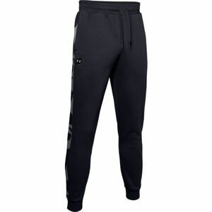 Under Armour RIVAL FLEECE PRINTED JOGGER černá S - Pánské tepláky