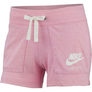 Nike NSW GYM VNTG SHORT W světle růžová S - Dámské kraťasy