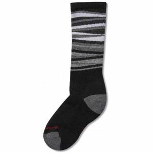 Smartwool WINTERSPORT STRIPE Dětské zimní ponožky, černá, velikost 33-36