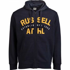 Russell Athletic HOODY SWEATSHIRT ESTABILISHED 1902 Pánská mikina, Tmavě modrá,Bílá,Oranžová, velikost M