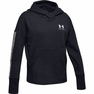 Under Armour SPORTSTYLE FLEECE HO Dívčí mikina, černá, velikost L