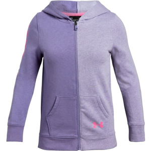 Under Armour RIVAL FULL ZIP fialová S - Dívčí mikina