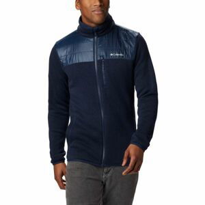 Columbia CANYON POINT SWEATER FLEECE FULL ZIP tmavě modrá S - Pánský fleecový svetr