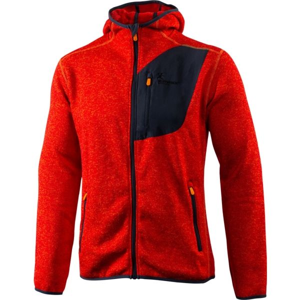 Klimatex ADIS červená XL - Pánský outdoor svetr s kapucí