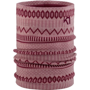 KARI TRAA AKLE TUBE růžová NS - Multifunkční pletený šátek