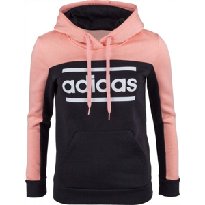 adidas LIN CB HOODIE černá M - Dámská mikina