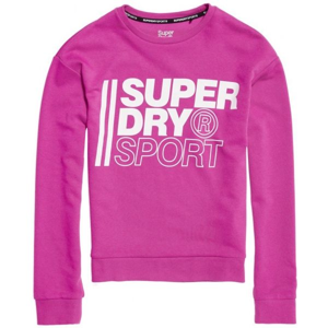 Superdry CORE SPORT CREW růžová 8 - Dámská mikina