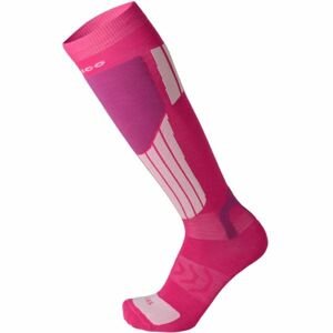 Mico LIGHT WEIGHT NATURAL MERINO SKI SOCKS Lyžařské ponožky, růžová, velikost XXL