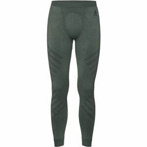 Odlo SUW MEN'S BOTTOM NATURAL+ KNISHIP WARM Pánské funkční legíny, khaki, velikost M