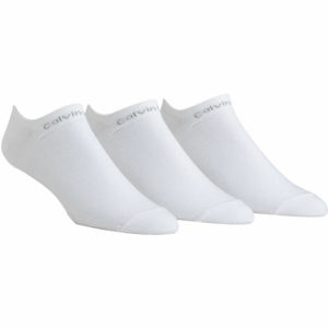 Calvin Klein 3PK NO CUSHION LINER bílá  - Pánské ponožky