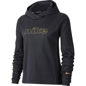 Nike TOP MIDLAYER GLAM 2 W černá S - Dámská běžecká mikina