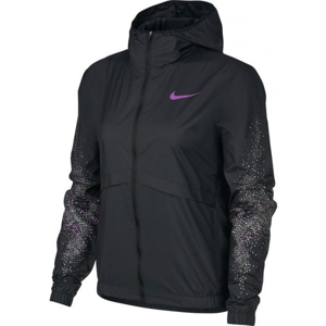 Nike ESSNTL JKT HD FL GX W černá L - Dámská běžecká bunda