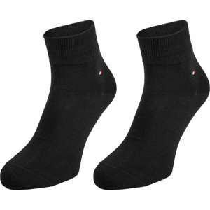 Tommy Hilfiger MEN QUARTER 2P Pánské ponožky, černá, veľkosť 43-46