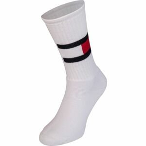 Tommy Hilfiger JEANS FLAG 1P bílá 35 - 38 - Pánské ponožky