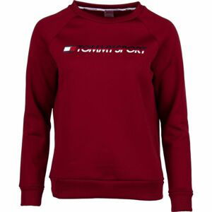 Tommy Hilfiger FLEECE CREW NECK červená XS - Dámská mikina