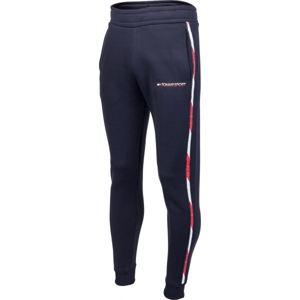 Tommy Hilfiger FLEECE TRACK PANT WITH TAPE tmavě modrá XL - Pánské tepláky