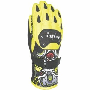 Level DARK JR žlutá 5 - Voděodolné celozateplené dětské rukavice