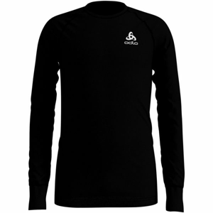 Odlo SUW KIDS TOP L/S CREW NECK ACTIVE WARM černá 140 - Dětské tričko s dlouhým rukávem
