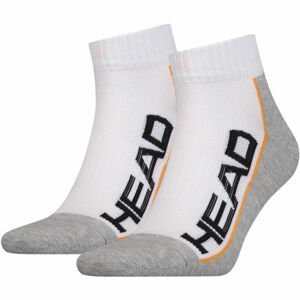 Head PERFORMANCE QUARTER 2PACK Unisexové ponožky, šedá, velikost 43-46