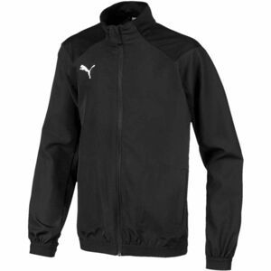 Puma LIGA SIDELINE JACKET JR Chlapecká sportovní bunda, Černá,Bílá, velikost 164