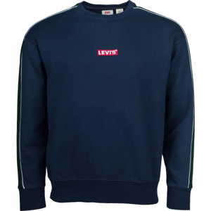 Levi's RELAXED BABYTAB CREW tmavě modrá M - Pánská mikina