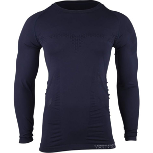 Compressport TACTICAL LEGION COMPRESSION SHIRT LS tmavě modrá M - Pánské termo triko