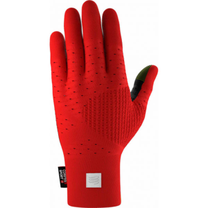 Compressport THERMO SEAMLESS RUNNING GLOVES červená L/XL - Sportovní rukavice
