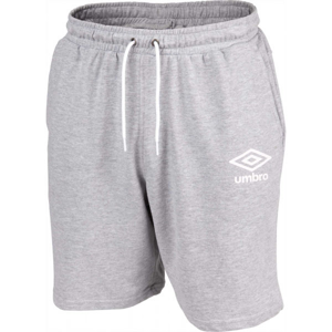 Umbro KNEE LENGTH FLEECE SHORT šedá XL - Pánské kraťasy