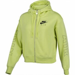 Nike NSW AIR HOODIE FZ FLC BB W zelená XS - Dámská mikina