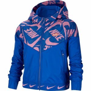 Nike NSW WR JACKET JDIY G Dívčí bunda, modrá, velikost S