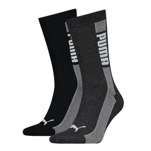 Puma SOCK 2P UNISEX Ponožky, černá, velikost 39-42