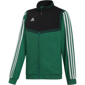 adidas TIRO19 PRE JKTY tmavě zelená 164 - Juniorská mikina