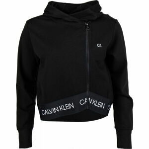 Calvin Klein FULL ZIP HOODIE černá M - Dámská mikina