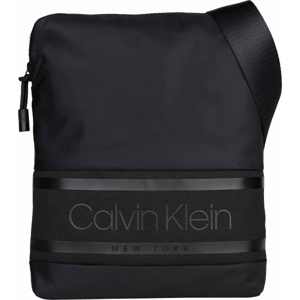 Calvin Klein STRIPED LOGO FLAT CROSSOVER černá UNI - Pánská taška