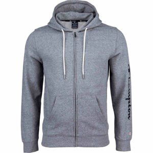 Champion HOODED FULL ZIP SWEATSHIRT Pánská mikina, šedá, veľkosť M